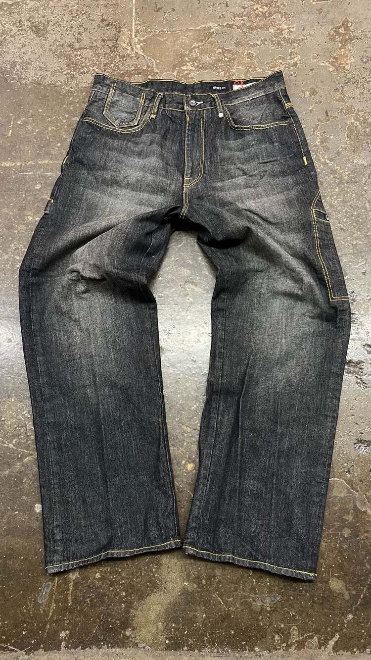 Ecko Unltd. Baggy Fit Denim Jeans Black